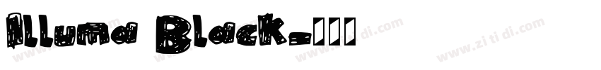 Illuma Black字体转换 Illuma Black字体转换